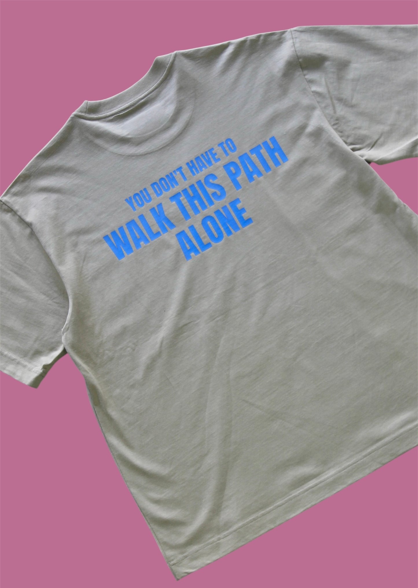 ALONE tee Kahki