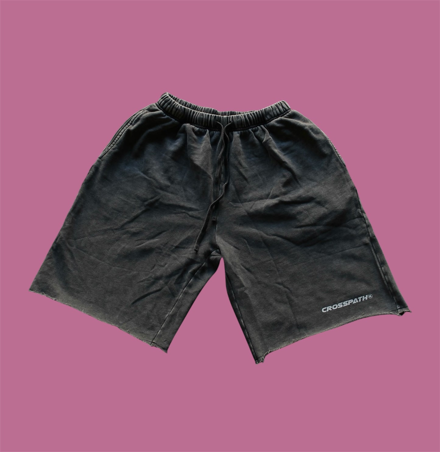 Washed cotton shorts