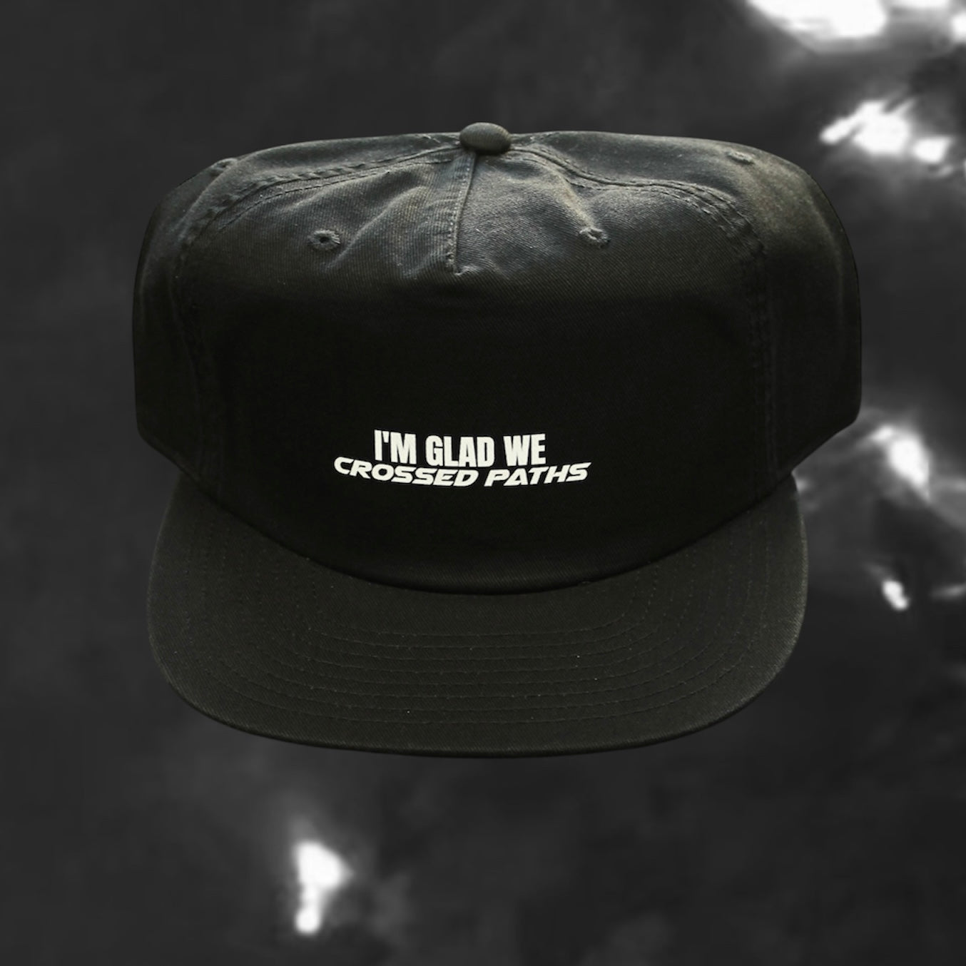 I’M GLAD Flat Cap (black)