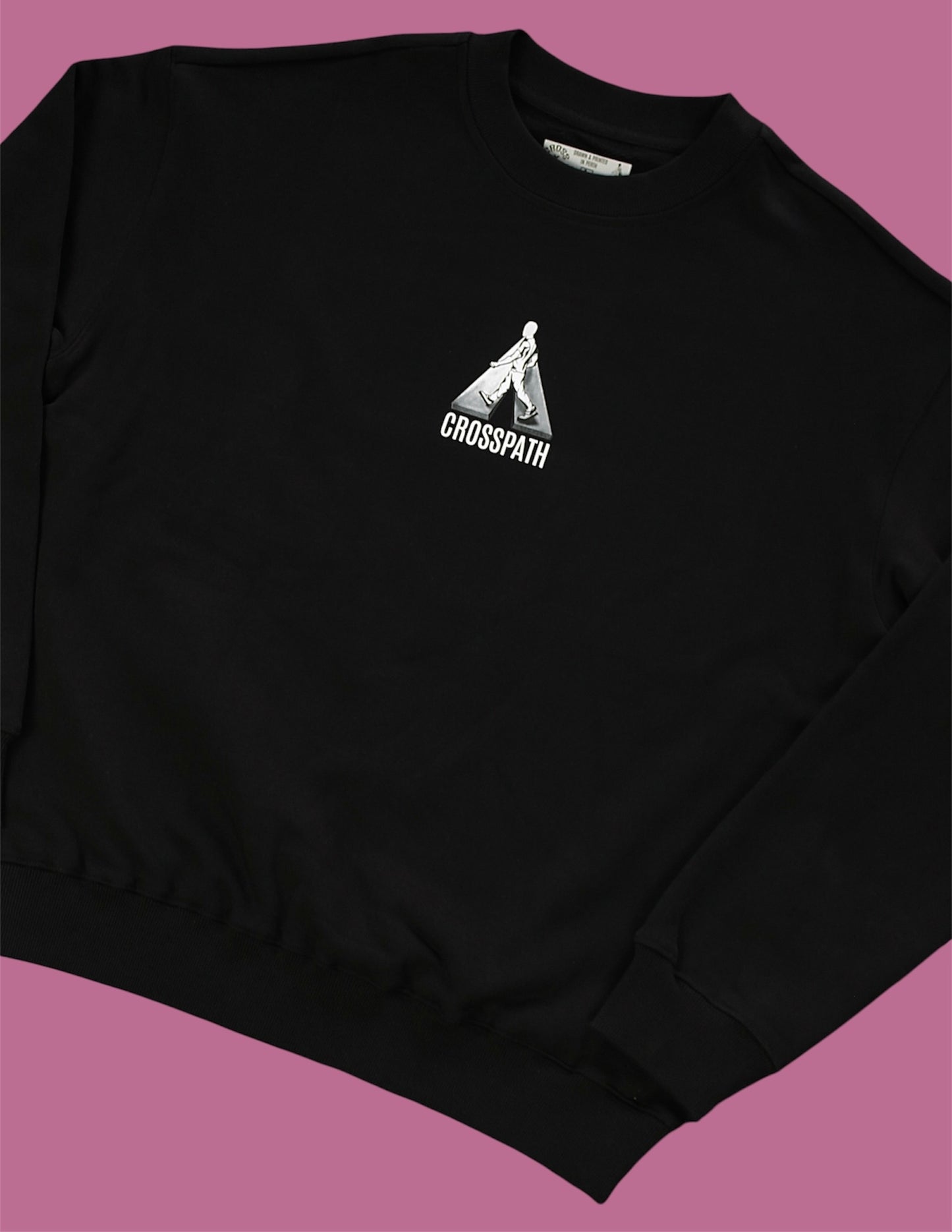 Crossing crew neck