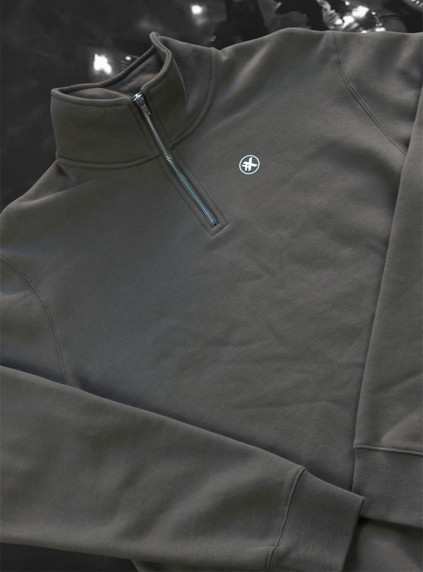 Quarter zip brown