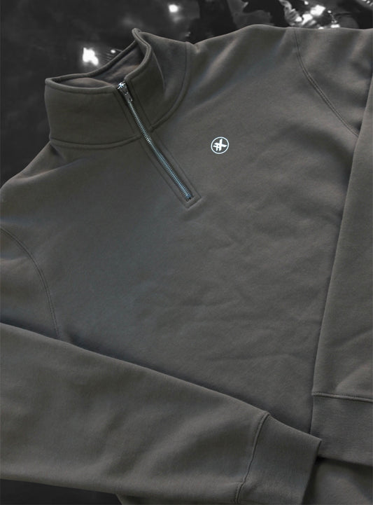 Quarter zip brown