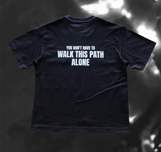 ALONE tee navy