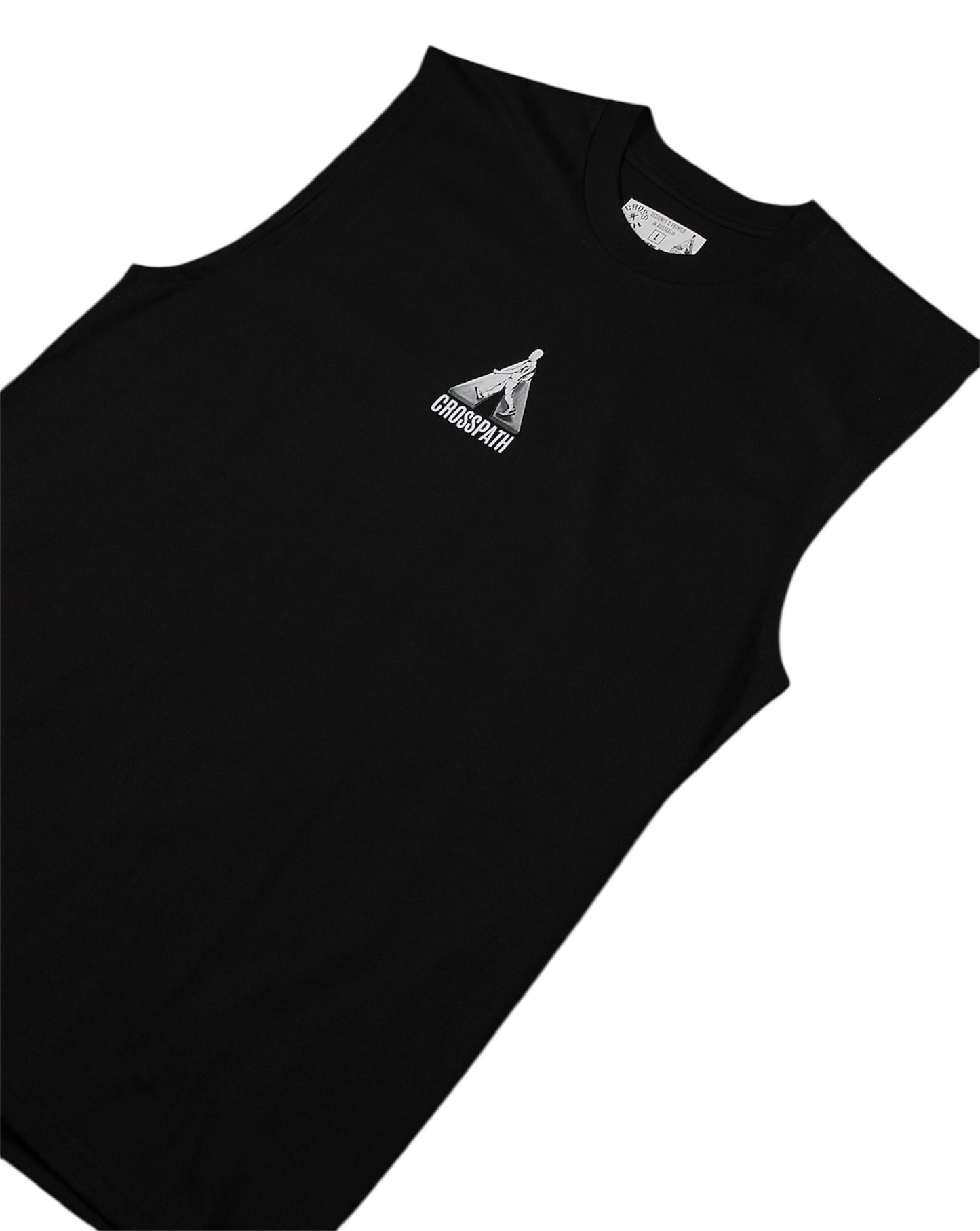 Black muscle tank