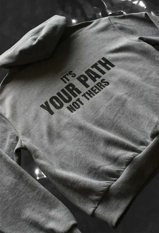 YOUR PATH hoodies grey