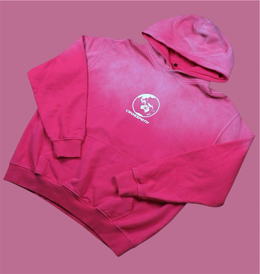 Pink Washed World Hoodie