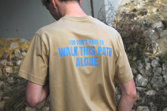 ALONE tee Kahki