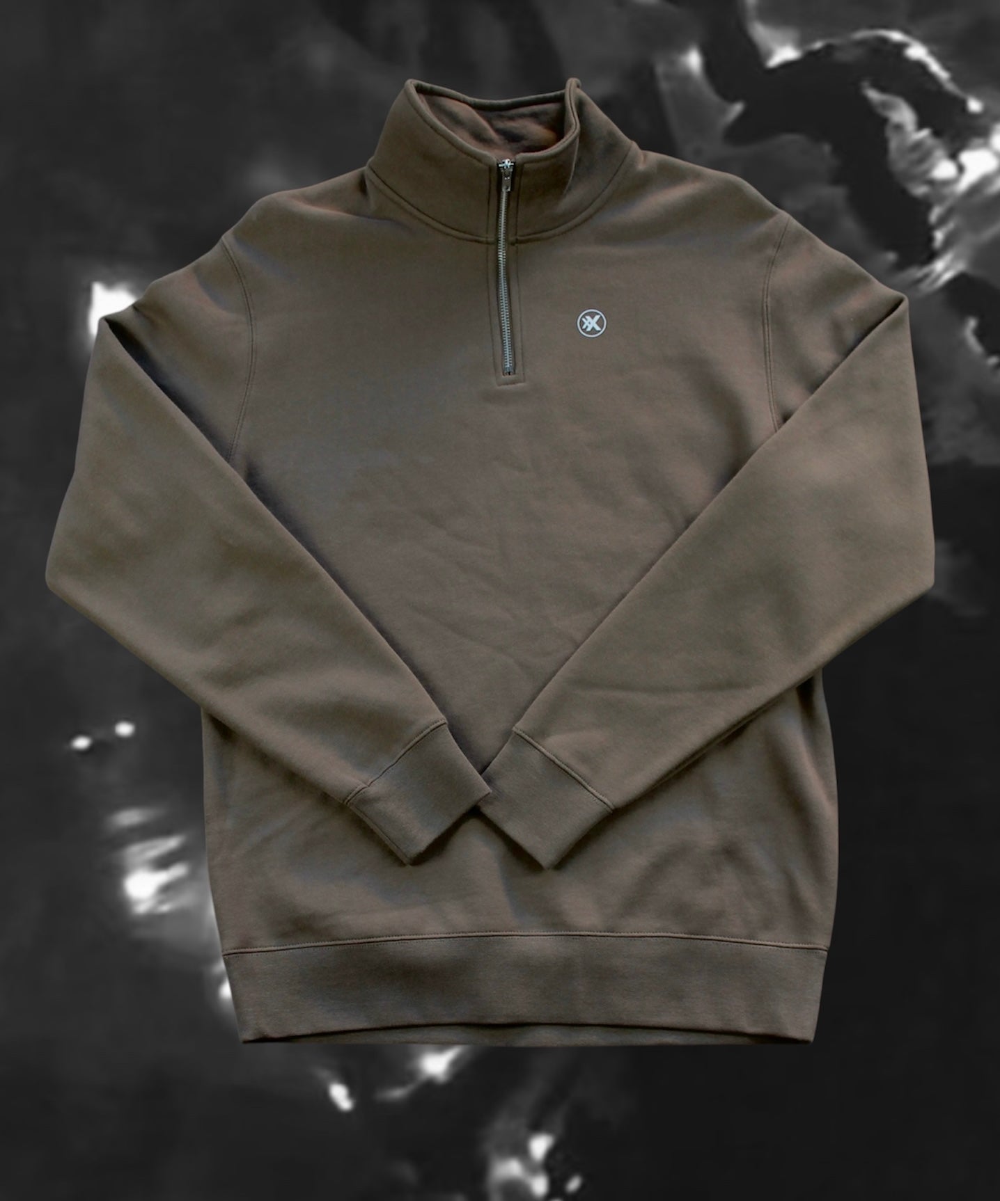 Quarter zip brown
