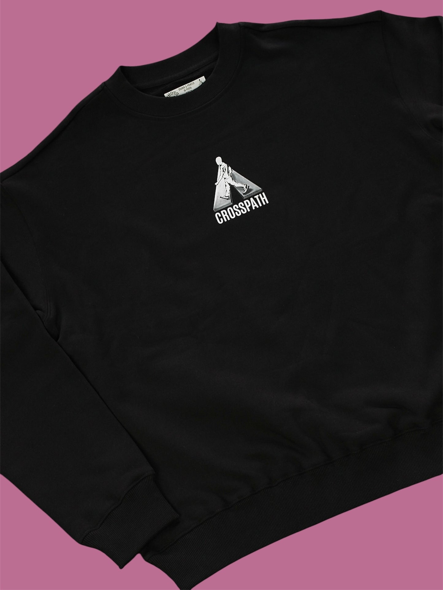 Crossing crew neck