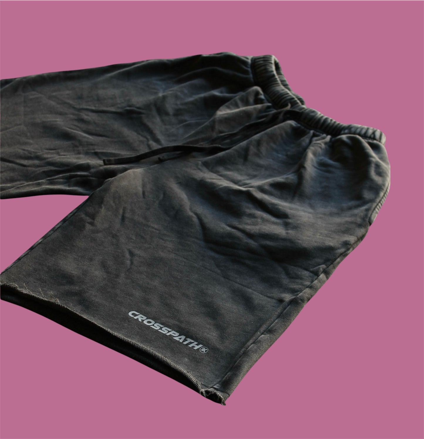 Washed cotton shorts