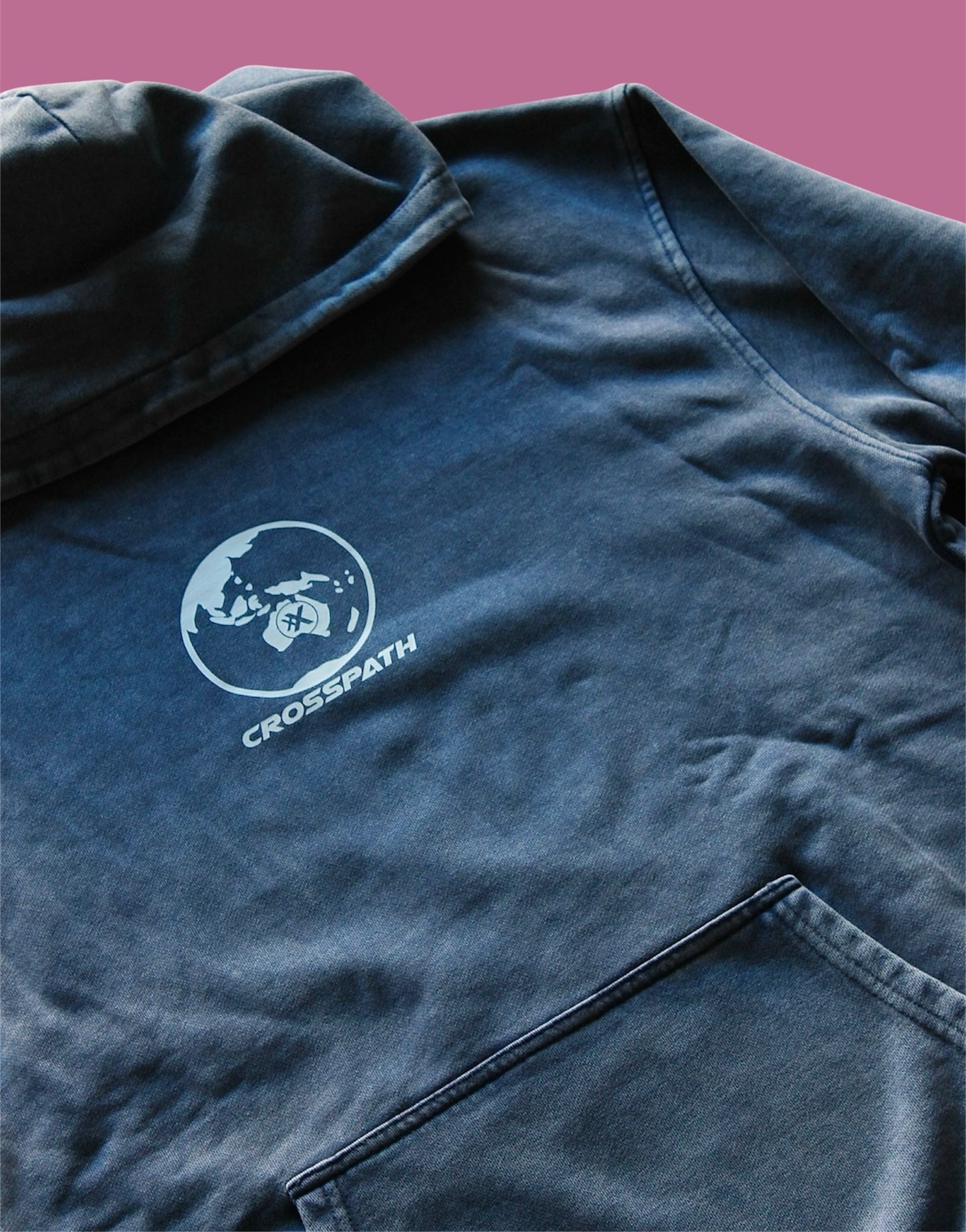 Blue Washed World Hoodie