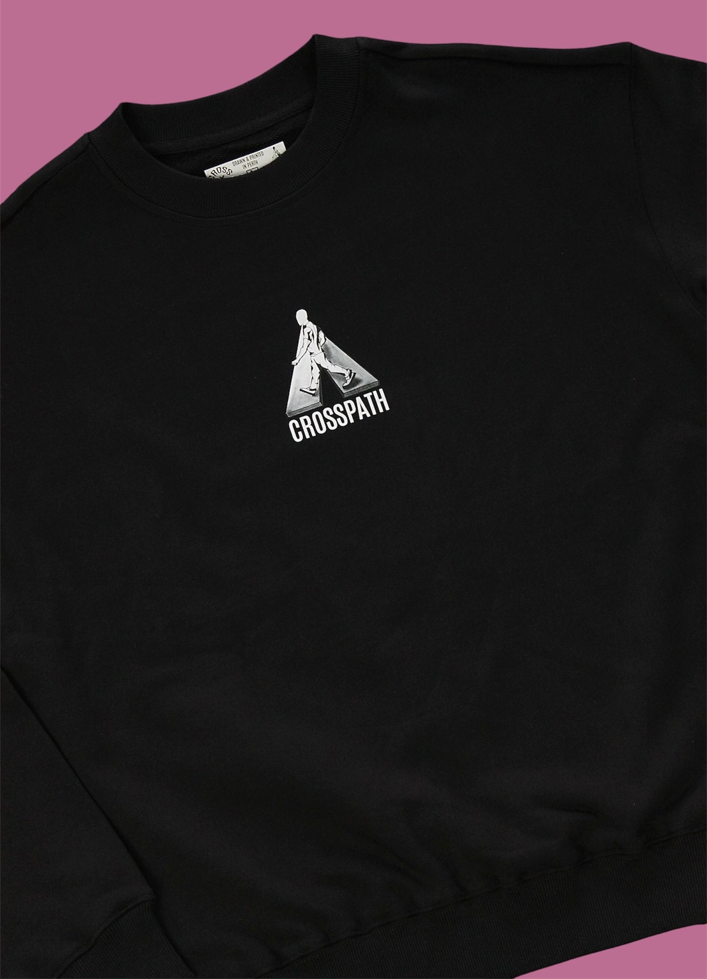 Crossing crew neck